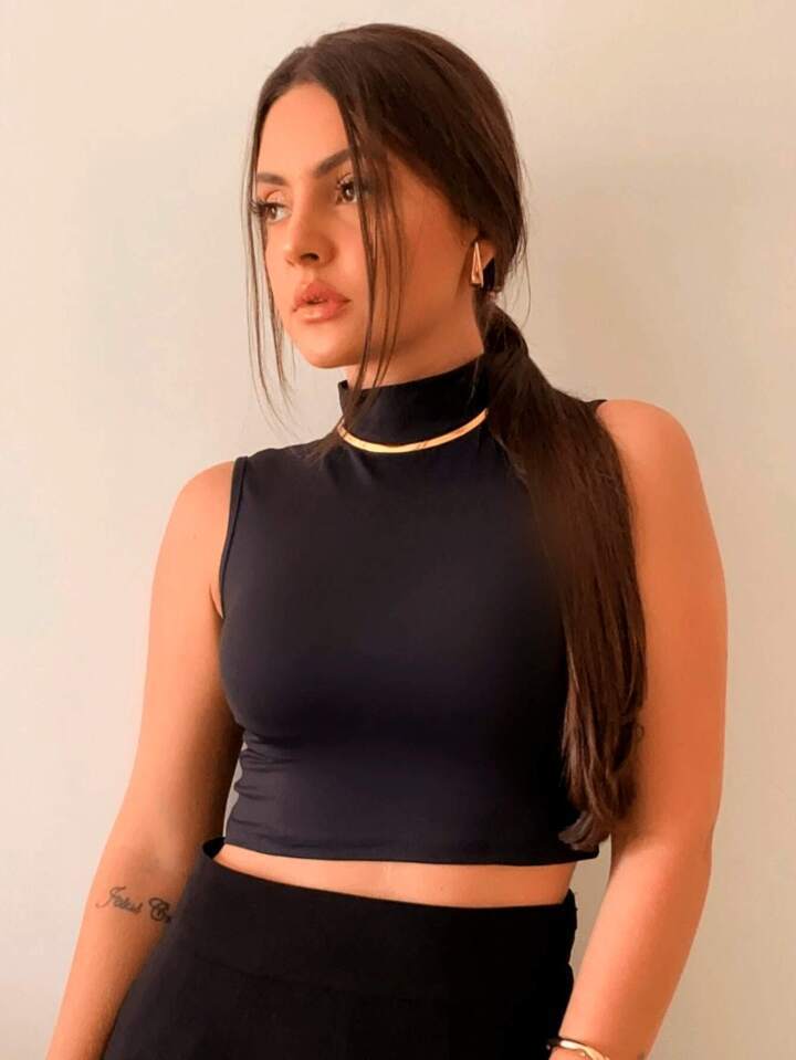 Cropped Suplex Gola Alta Julia