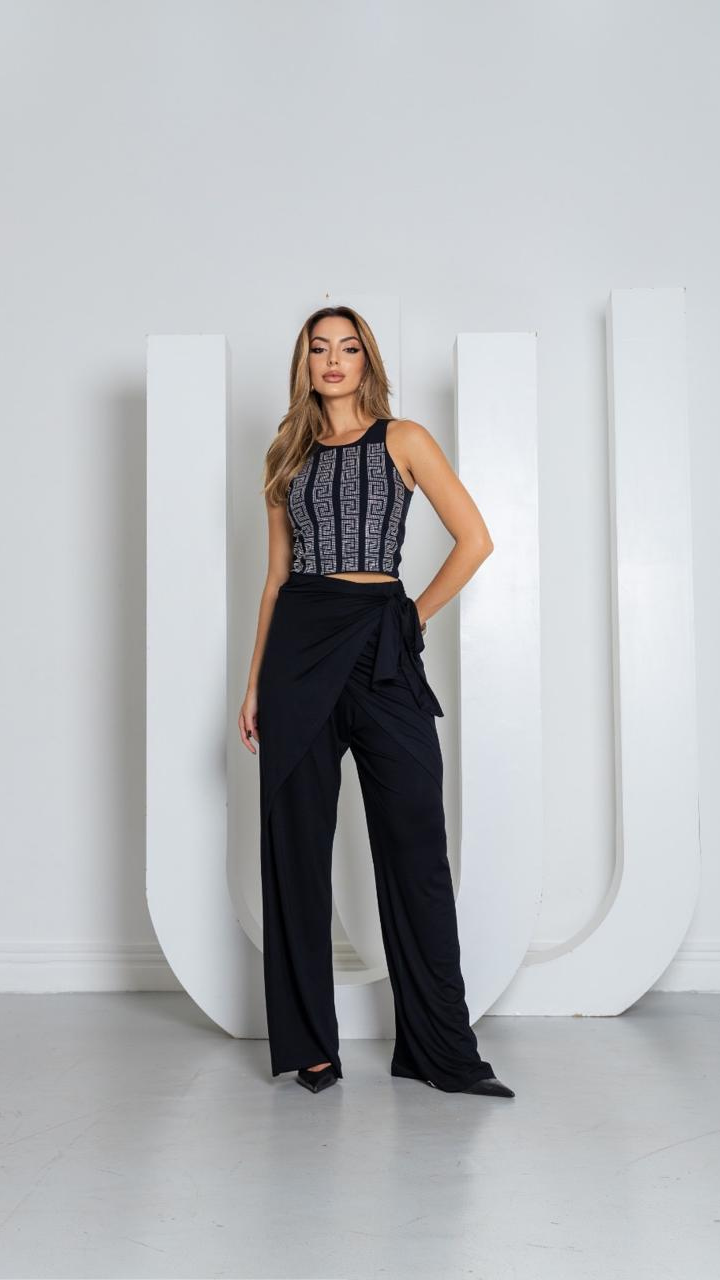 Cropped Lua Preto Maria Dondoca